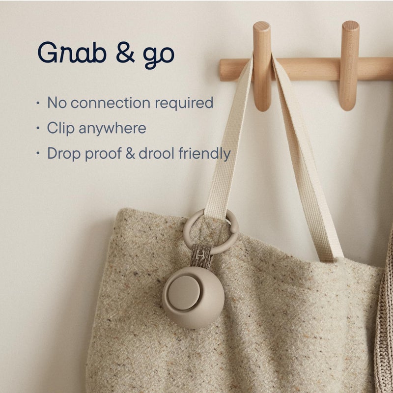 Hatch Baby Hatch Go | Portable Sound Machine for Babies and Kids | Sleep Soother | 10 Soothing Sounds | White Noise | Shush | Travel | Registry Gift | Baby Shower | Clips on Stroller | Peach - Image 4