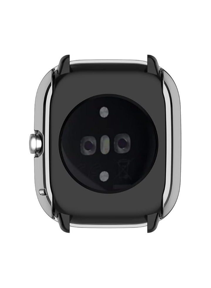 ELMO3EZZ Case Compatible with Amazfit GTS 4 Mini (Not for GTS4) Case All-Around Screen Protector Watch Soft TPU Shockproof Cover Slim Guard Thin Bumper Shell Protector (Silver) - Image 3
