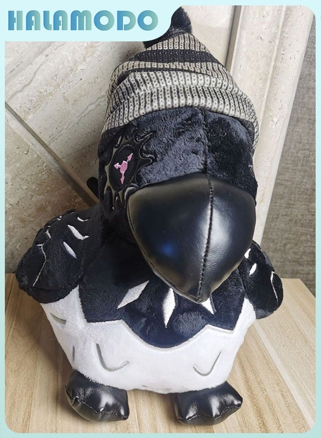 HALAMODO Inorganic Hatted Crow Plush Toy - Ideal for Festival Gifts, Essential for Office Stress Relief, and a 25cm Soothing Toy for Babies  - Image 2