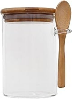 Generic Glass Spice Jar With Wood Lid - Clear 10 