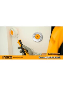INGCO Corner Paint Roller 2 inches (Micro Fiber), Corner Cylinder Brush, Suitable for Inner Walls, Unique Handle - Model: HRHT360501C  - Image 4