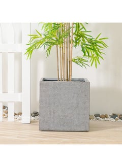 Fiber Clay Square Pot With Rough Design Outdoor Plants Pot Garden Decor| Decorative Planters For Home Garden 44x44x44 cm - Dark Grey 231202708945 - pzsku/ZD3943BCE409678669EA5Z/45/_/1730975178/fee88726-5b68-4cb8-a573-c88d5c00eabd