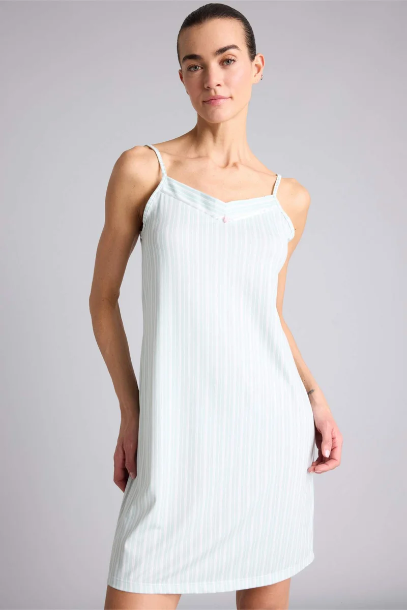 ديفاكتو Regular Fit V-Neck Knitted Dress