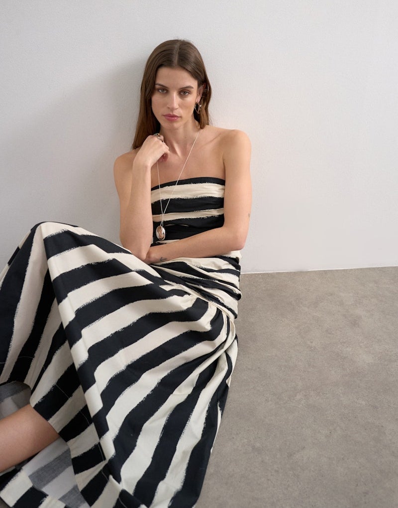 TOPSHOP Casual Sleeveless Bandeau Maxi Dress - Image 3
