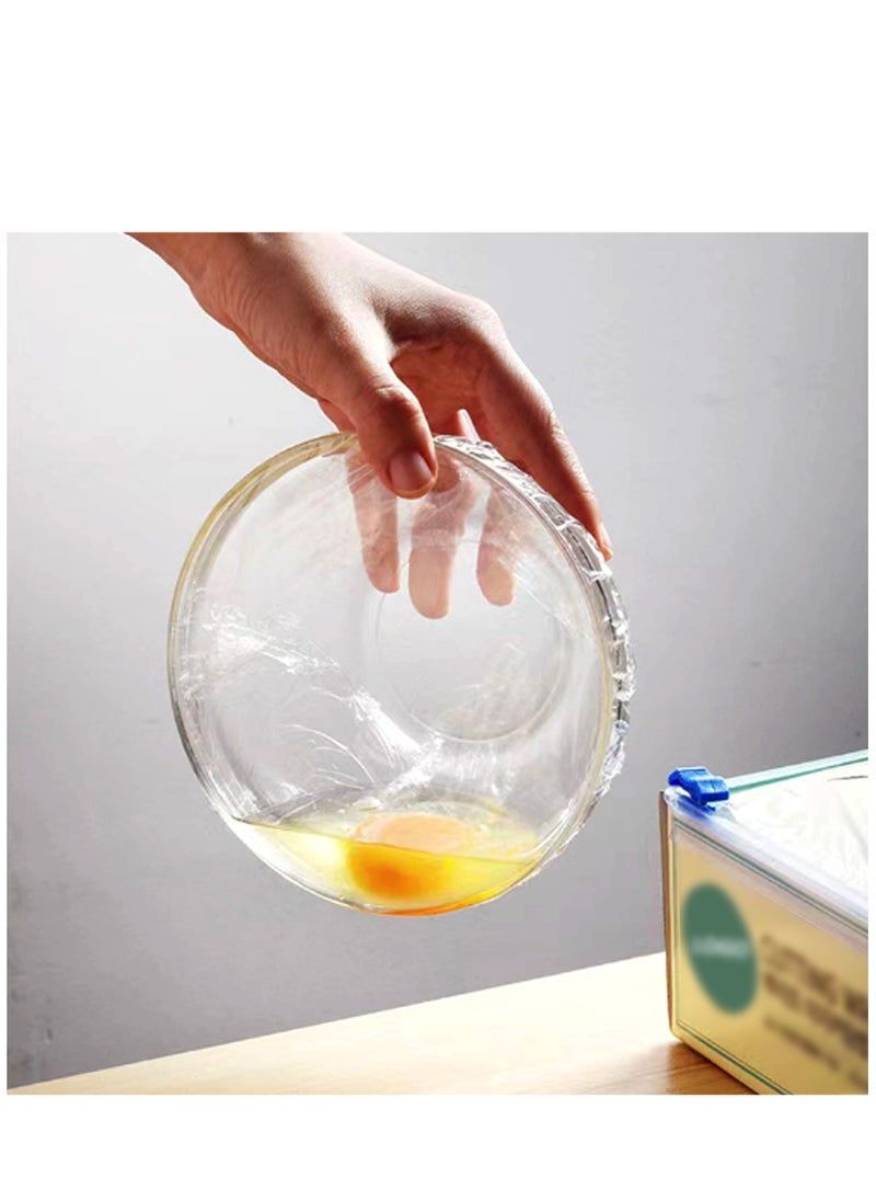 Hi Care - [Combo of 2 Rolls] Cling Film wrap 30cmx300 meter wrapping paper roll transparent Food Packaging Storing Wrap Plastic wrap cling wrap 1.2kg wrapping plastic roll - Image 1