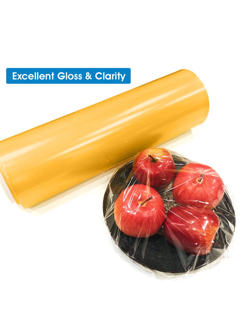 Hi Care - [Combo of 2 Rolls] Cling Film wrap 30cmx300 meter wrapping paper roll transparent Food Packaging Storing Wrap Plastic wrap cling wrap 1.2kg wrapping plastic roll - Image 1