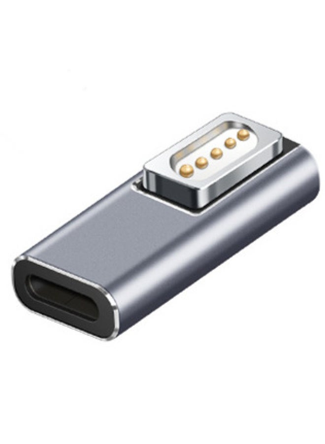 Typec To Magsafe2/1 Adapter 5521 Female To T/L Head Charging MacBook Magnetic Mac Port 100W-Color:C Mother Turns L Head - Image 1