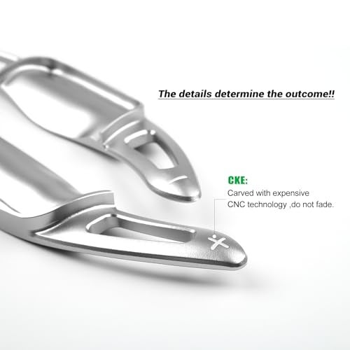 CKE Compatible with Toyota Camry 2024 2023 2022 2021 2020 2019 2018 for Corolla RAV4 Avalon Accessories Sporty Car Paddle Shifter Extension Shift Paddle Cover Trims -Silver - Image 3
