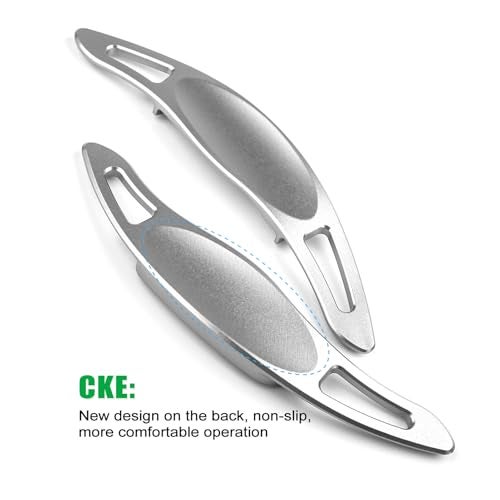CKE Compatible with Toyota Camry 2024 2023 2022 2021 2020 2019 2018 for Corolla RAV4 Avalon Accessories Sporty Car Paddle Shifter Extension Shift Paddle Cover Trims -Silver - Image 4