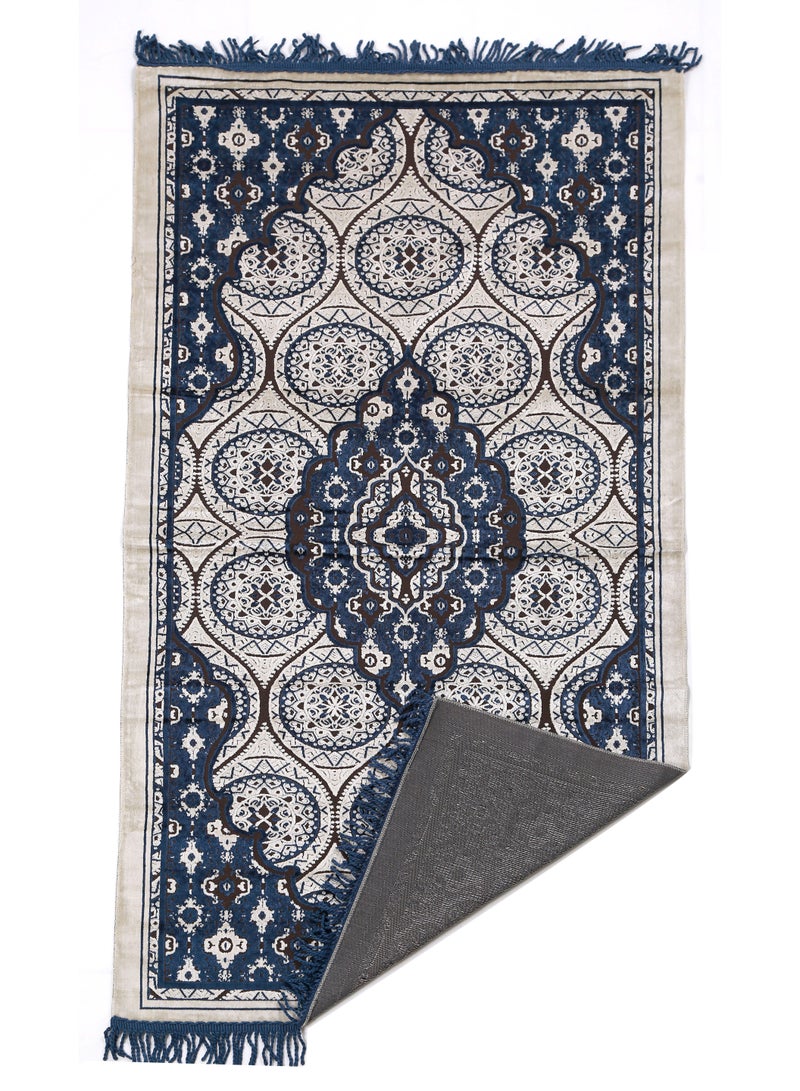 Vitacelli Prayer Mat 614GSM Anti-Slip Velvet Top Islamic Prayer Mat New Design Thick Padded Sajadah Prayer Rug for Men Women Eid Gift Ramadan ( 140cm X 70cm) - Image 2