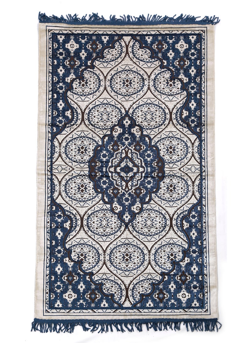 Vitacelli Prayer Mat 614GSM Anti-Slip Velvet Top Islamic Prayer Mat New Design Thick Padded Sajadah Prayer Rug for Men Women Eid Gift Ramadan ( 140cm X 70cm) - Image 1