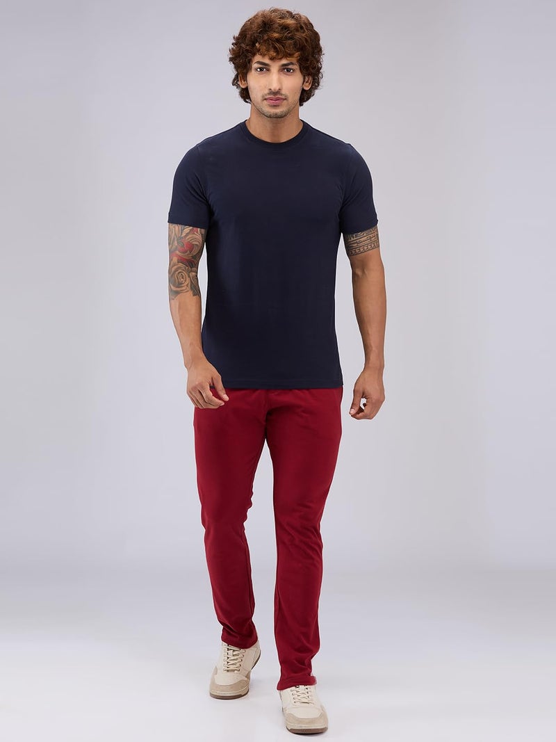 Raymond SleepZ Men Regular Fit Solid Pattern Pure Cotton Flat Front Trackpant - Image 5