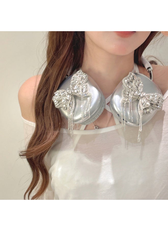 Korean Style Three-Dimensional Butterfly Airpods Max Protective Case For Apple Headset Ear Cap Ear Mover Earphone Case-Color:Off-white + Three-dimensional Butterfly-Applicable Models:Airpods Max