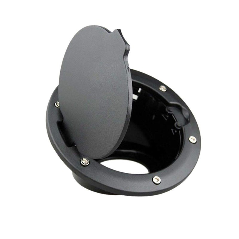Gas Cap Cover Fuel Filler Door Cover Compatible with 20072018 Jeep Wrangler JK JKU Sport Rubicon Sahara Unlimited