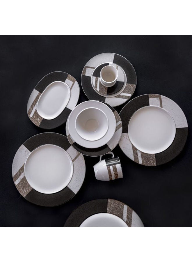 Metallic Galaxy Dinnerware Set 46 Pieces