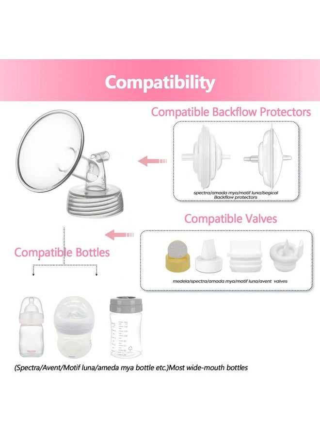 Belmikal - Belmikal 20mm Flange Compatible with Spectra S2 S1 9 Plus Ameda mya Motif luna Cimilre Breastpumps Replacement to Spectra Pump Parts Spectra Flange. Compatible with Spectra Parts/Accessories - Image 1