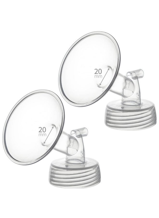 Belmikal - Belmikal 20mm Flange Compatible with Spectra S2 S1 9 Plus Ameda mya Motif luna Cimilre Breastpumps Replacement to Spectra Pump Parts Spectra Flange. Compatible with Spectra Parts/Accessories - Image 1