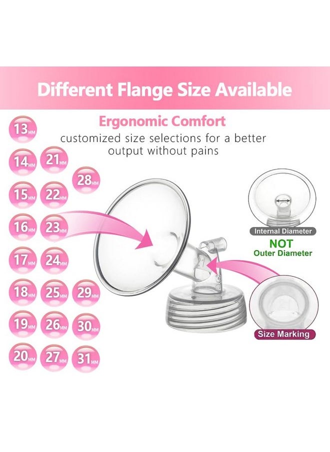 Belmikal - Belmikal 20mm Flange Compatible with Spectra S2 S1 9 Plus Ameda mya Motif luna Cimilre Breastpumps Replacement to Spectra Pump Parts Spectra Flange. Compatible with Spectra Parts/Accessories - Image 1