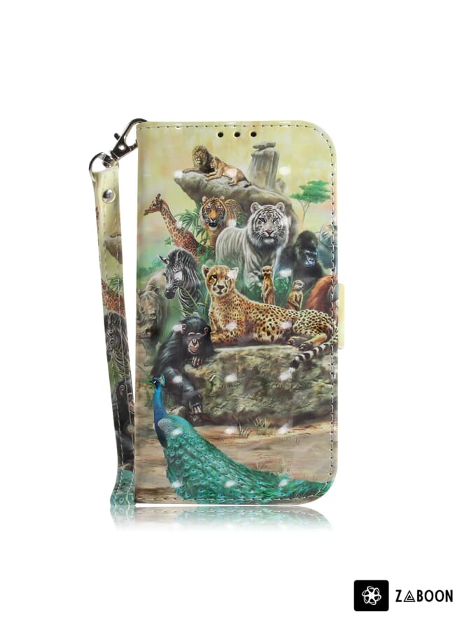 Zaboon Protective Case For Tecno Camon 19 Pro 5G 3D Colored Horizontal Flip Leather - Image 2