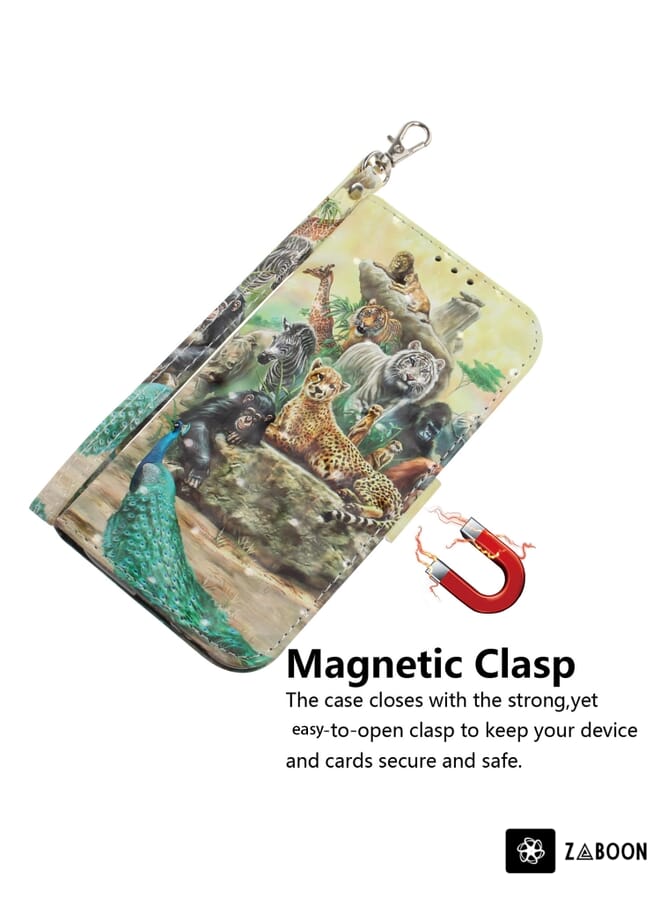 Zaboon Protective Case For Tecno Camon 19 Pro 5G 3D Colored Horizontal Flip Leather - Image 5