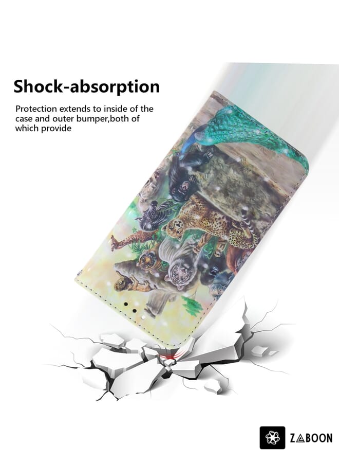 Zaboon Protective Case For Tecno Camon 19 Pro 5G 3D Colored Horizontal Flip Leather - Image 4