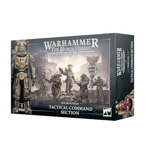 Warhammer Games Workshop Horus Heresy Solar Auxilia Tactical Command Section - Image 1