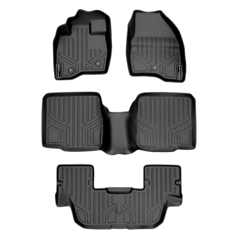 MAXLINER Custom Fit Floor Mats 3 Row Liner Set Compatible with 20112014 Ford Explorer