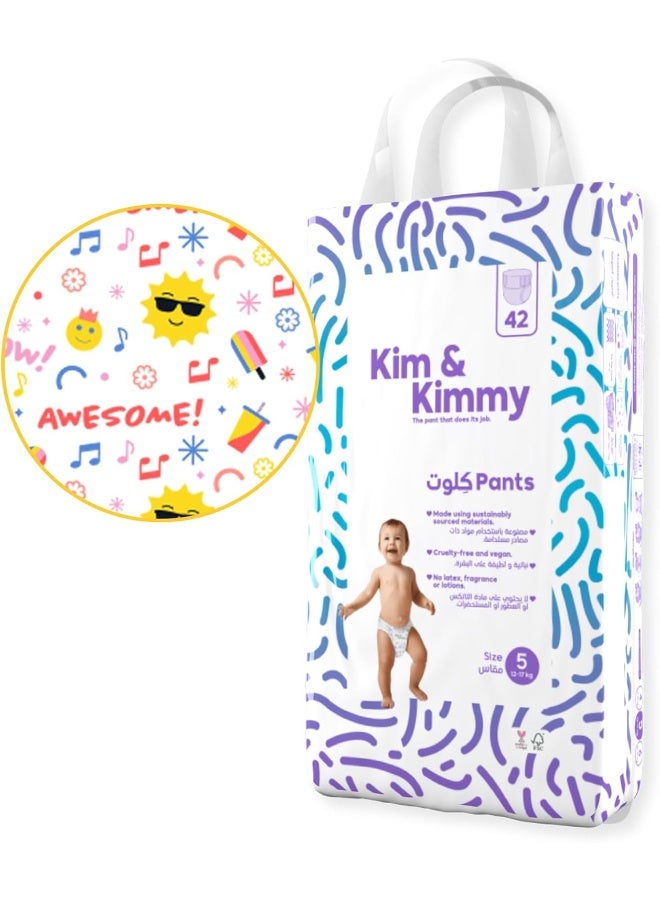 كيم آند كيمي - بنطلون مقاس 5 ، 12-17 كجم الكمية 42 - Image 1