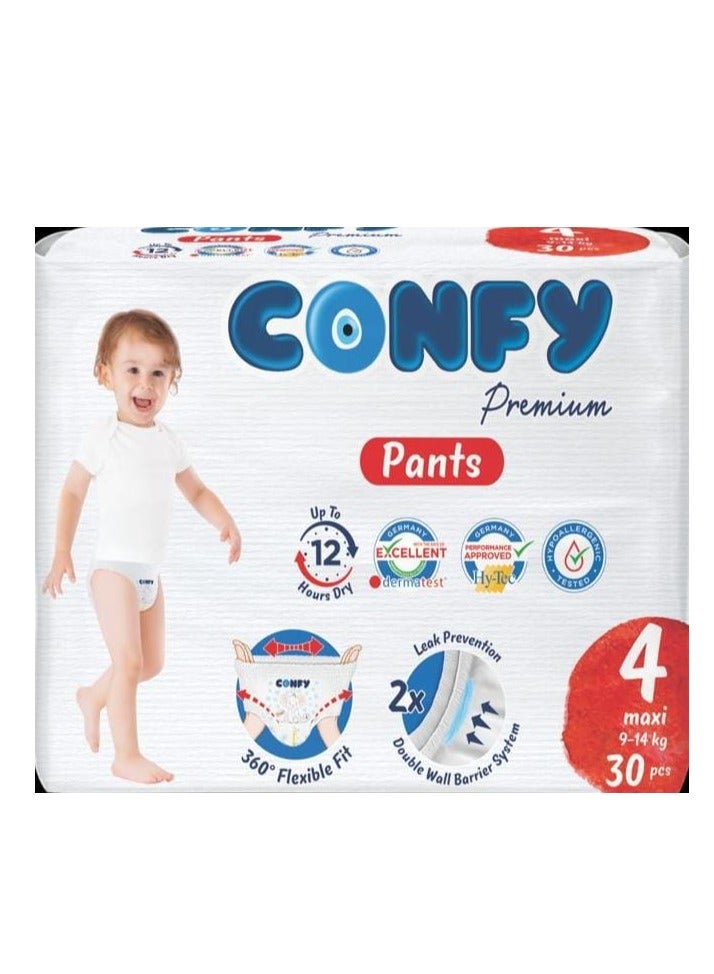 Confy Premium Baby Diaper Pants Size 4 (3x30 pcs - 90 pcs) - Image 2