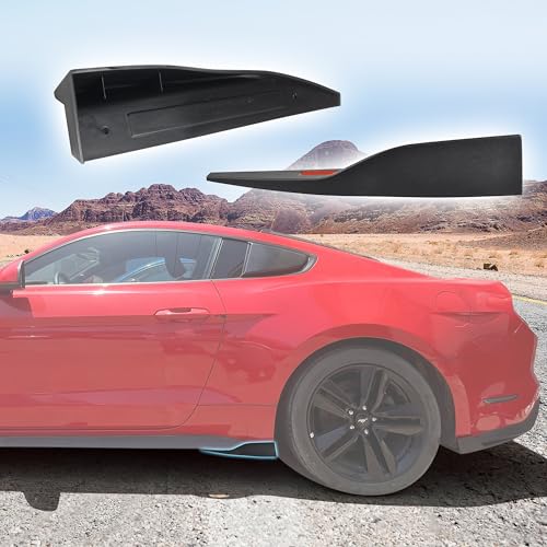 KAKABAS Side Skirt Rocker Panel Spoiler Compatible with Ford Mustang Roush 2025 Side Beam Side Skirt Rear Accessories Ford Mustang Side Beam Side Skirt Rear Small Flying Wing ROUSH 20152025 2PCS - Image 1