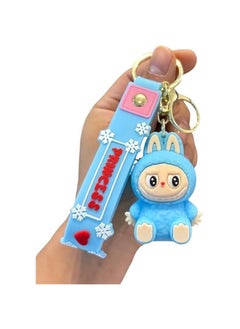 Arabest Cute Kawaii Labubu Keychain,Labubu Monsters Home Decoration,Silicone Key Ring Charms Accessories Gifts  - Image 1