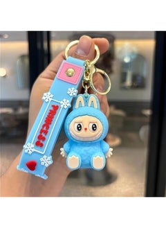 Arabest Cute Kawaii Labubu Keychain,Labubu Monsters Home Decoration,Silicone Key Ring Charms Accessories Gifts  - Image 2