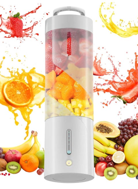 Personal Compact Sports Blender, Mini Blender, Waterproof, 450ML Capacity, Frosted Case, Hidden Handheld, for Smoothies, Milkshakes, Fruit, Ice, Handheld Travel, Family
