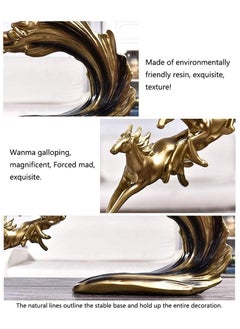 Seafront Seafront Animal Sculpture Birthday Gift Horse Statue for Office Living Room Bookshelf Horse Showpiece for Feng Shui and Vastu Home Decoration and Gifting Good Luck Items for Home Decor Living Room  - Image 3