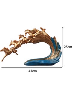 Seafront Seafront Animal Sculpture Birthday Gift Horse Statue for Office Living Room Bookshelf Horse Showpiece for Feng Shui and Vastu Home Decoration and Gifting Good Luck Items for Home Decor Living Room  - Image 2