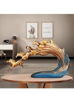 Seafront Seafront Animal Sculpture Birthday Gift Horse Statue for Office Living Room Bookshelf Horse Showpiece for Feng Shui and Vastu Home Decoration and Gifting Good Luck Items for Home Decor Living Room  - Image 4