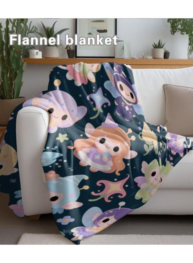 عام بطانية رقيقة من الفانيلا الكرتونية للأطفال والرضع (دافئة ومريحة، ومناسبة للنوم والألعاب) 70 سم * 100 سم - Image 5