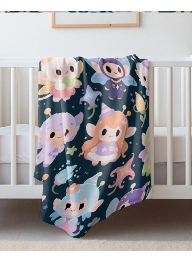 عام بطانية رقيقة من الفانيلا الكرتونية للأطفال والرضع (دافئة ومريحة، ومناسبة للنوم والألعاب) 70 سم * 100 سم - Image 2