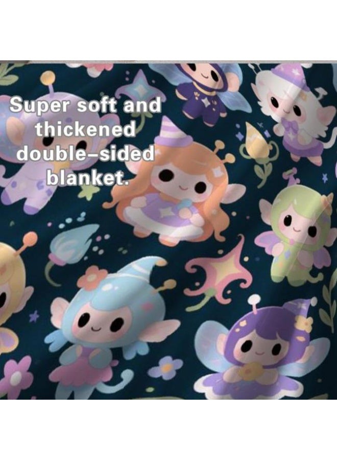 عام بطانية رقيقة من الفانيلا الكرتونية للأطفال والرضع (دافئة ومريحة، ومناسبة للنوم والألعاب) 70 سم * 100 سم - Image 4