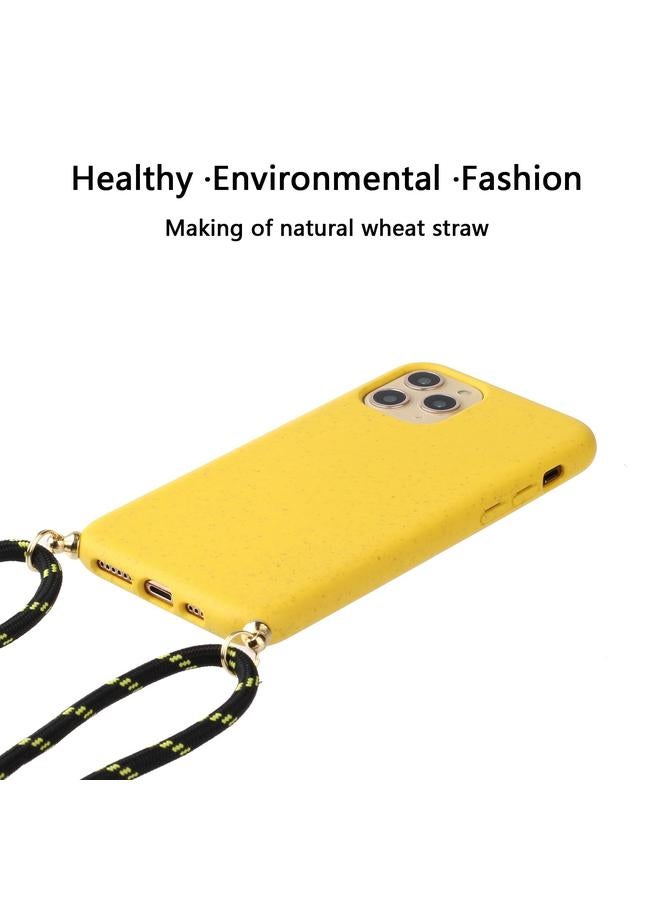 اس-توب جراب لهاتف iPhone 16 Pro Max مصنوع من مادة قش القمح + جراب هاتف TPU مع حبل - Image 2