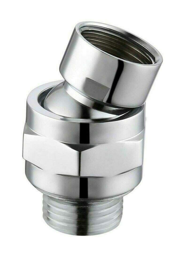 Y&D Shower head swivel ball adapter, brass chrome plated shower arm angle adjustable swivel, bathroom accessories, adapter - Image 1