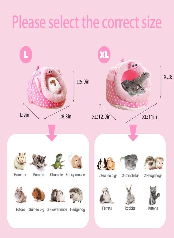 EAEDMY Guinea Pig Bed House & Hideout for Rat Bearded Dragon Hedgehog Ferret to Sleep and Hide, Guinea Pig Cage Accessories Habitat Décor (Large, 3.Pig) - Image 5