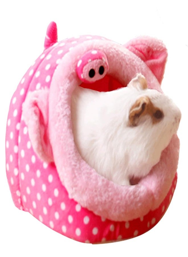 EAEDMY Guinea Pig Bed House & Hideout for Rat Bearded Dragon Hedgehog Ferret to Sleep and Hide, Guinea Pig Cage Accessories Habitat Décor (Large, 3.Pig) - Image 1