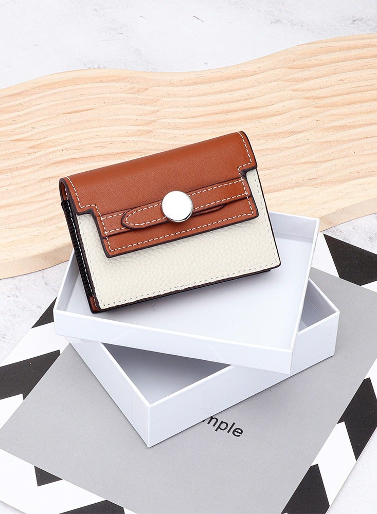Skycare Women's Wallet - Genuine Leather with 9 Credit Card Slots, Functional Design - Image 1
