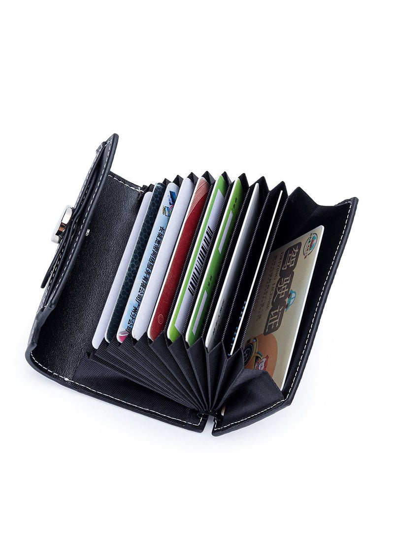 Skycare Women's Wallet - Genuine Leather with 9 Credit Card Slots, Functional Design - Image 3