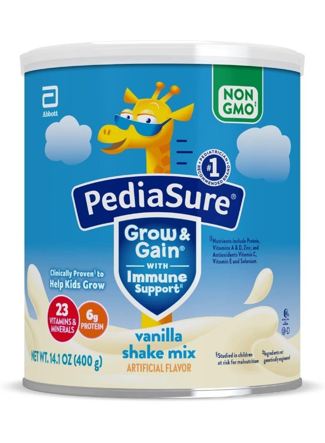 Pediasure بودرة مشروب بييديا شور جرو آند غين مع دعم المناعة، فانيليا - Image 1