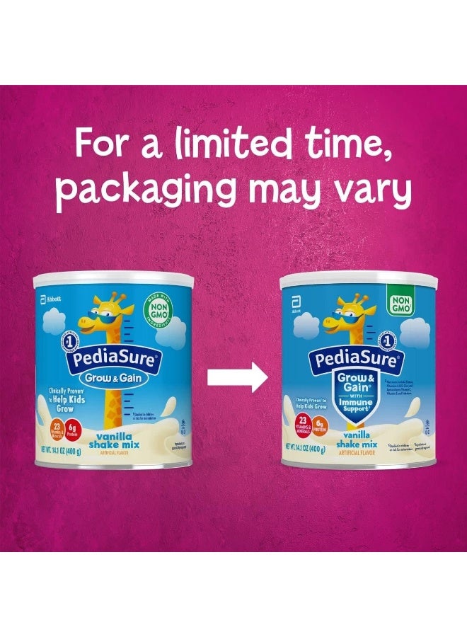 Pediasure بودرة مشروب بييديا شور جرو آند غين مع دعم المناعة، فانيليا - Image 2