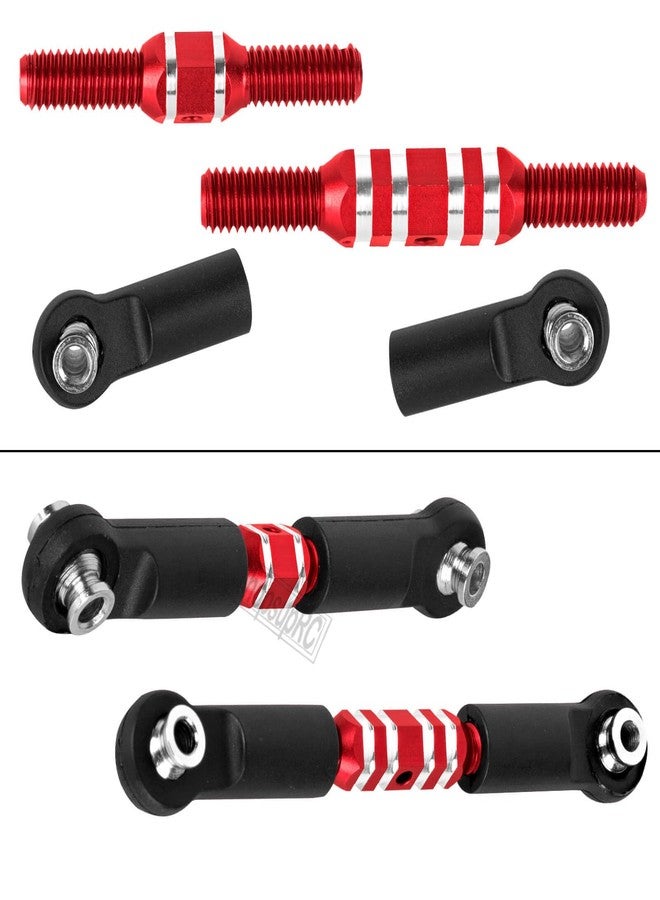 hopsupRC RC Aluminum Adjustable Turnbuckles Camber Links Toe Link Upgrades Part for 1/10 Senton/Granite/Vorteks 3S BLX(Mega 550).Alloy Adjustable Turnbuckles Hops Up.Red(6PCS) - Image 3