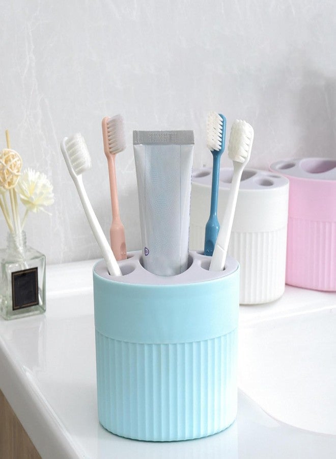 DHULKI Toothbrush and Holder 5 Compartments for Family Shower | Toothbrush Holders Pack of 1 - Image 1