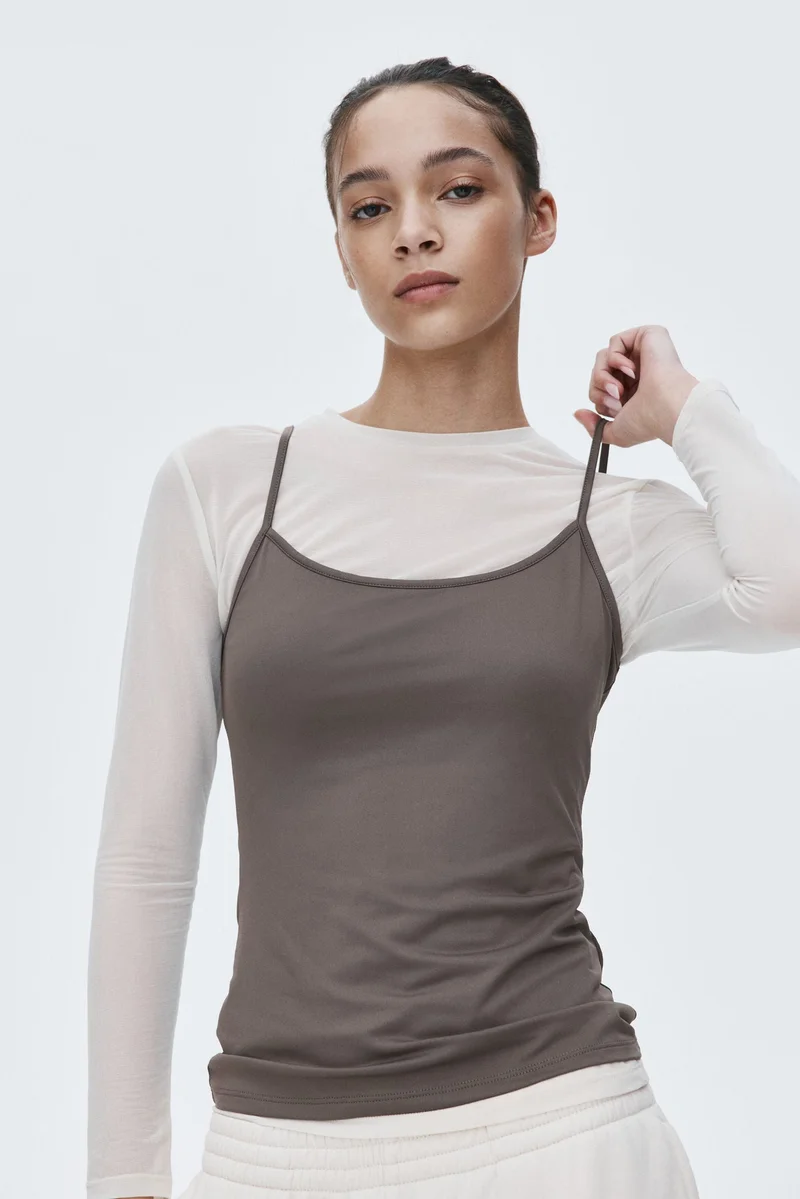 H&M Microfibre strappy top